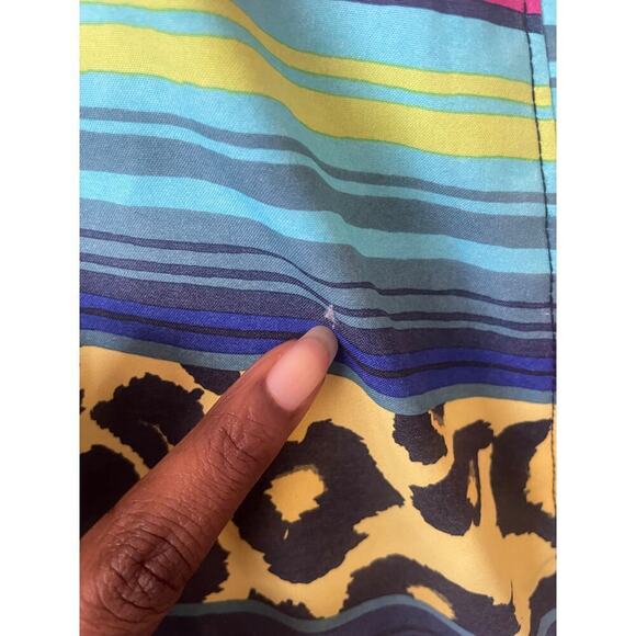 Burton Girl's Leopard Striped Fleece Lined Elstar Jacket • Size M (10/12) ⬇️ - Picture 3 of 5